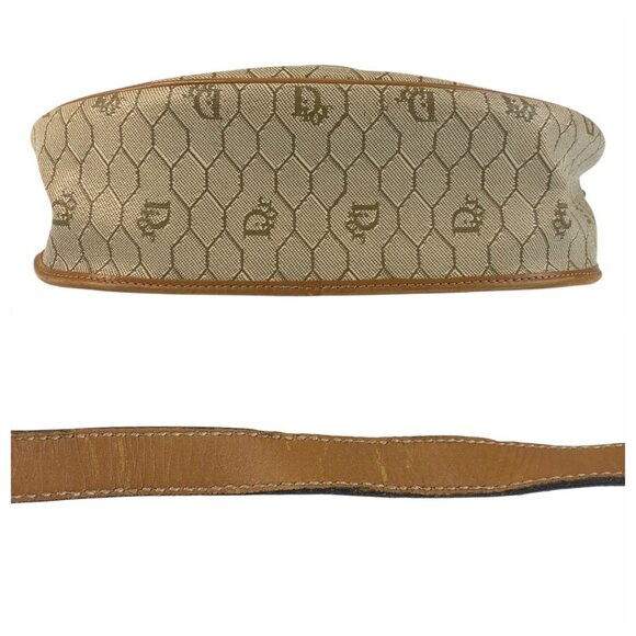 CHRISTIAN DIOR Vintage Brown Leather Shoulder Bag - Picture 7 of 10